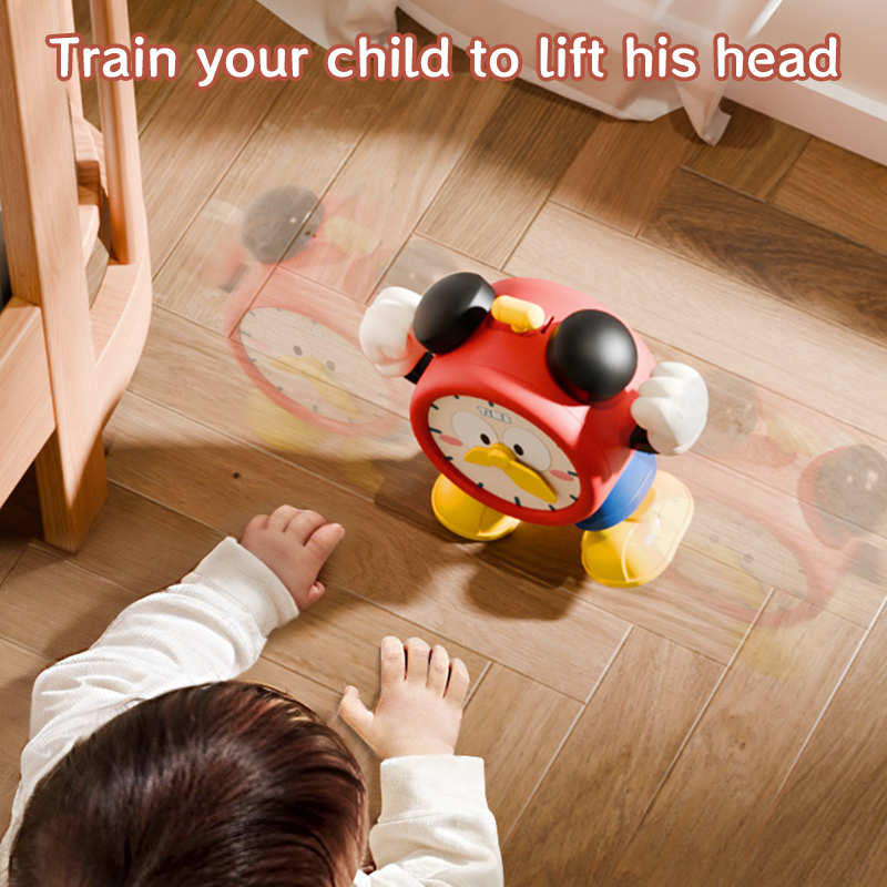 Relógio de dança elétrico brinquedo móvel com música e luz cantando função interativa educacional para 3 anos crianças presente aniversário