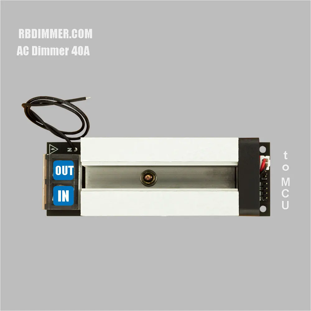 Módulo atenuador de CA para carga alta de 40 A 600 V, 1 canal, lógica de 3,3 V/5 V