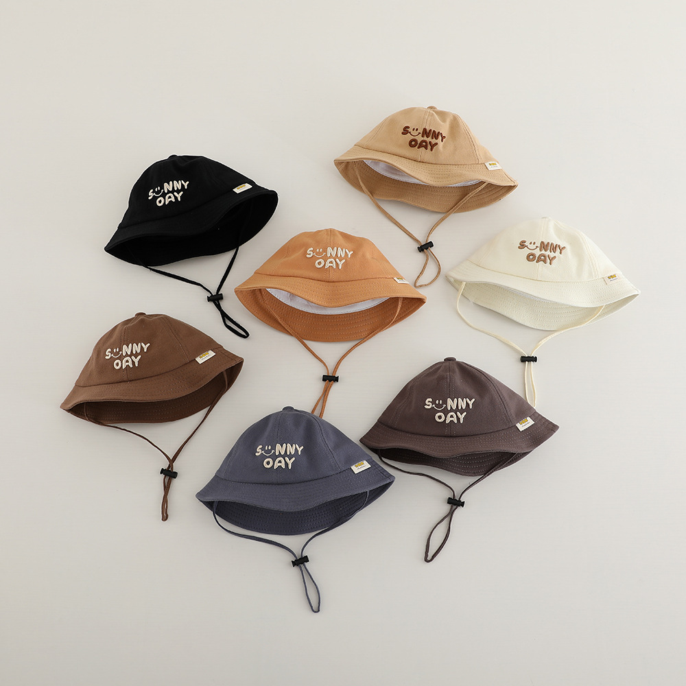 Панама с вышивкой и надписью для мальчиков и девочек 6-24 месяцев