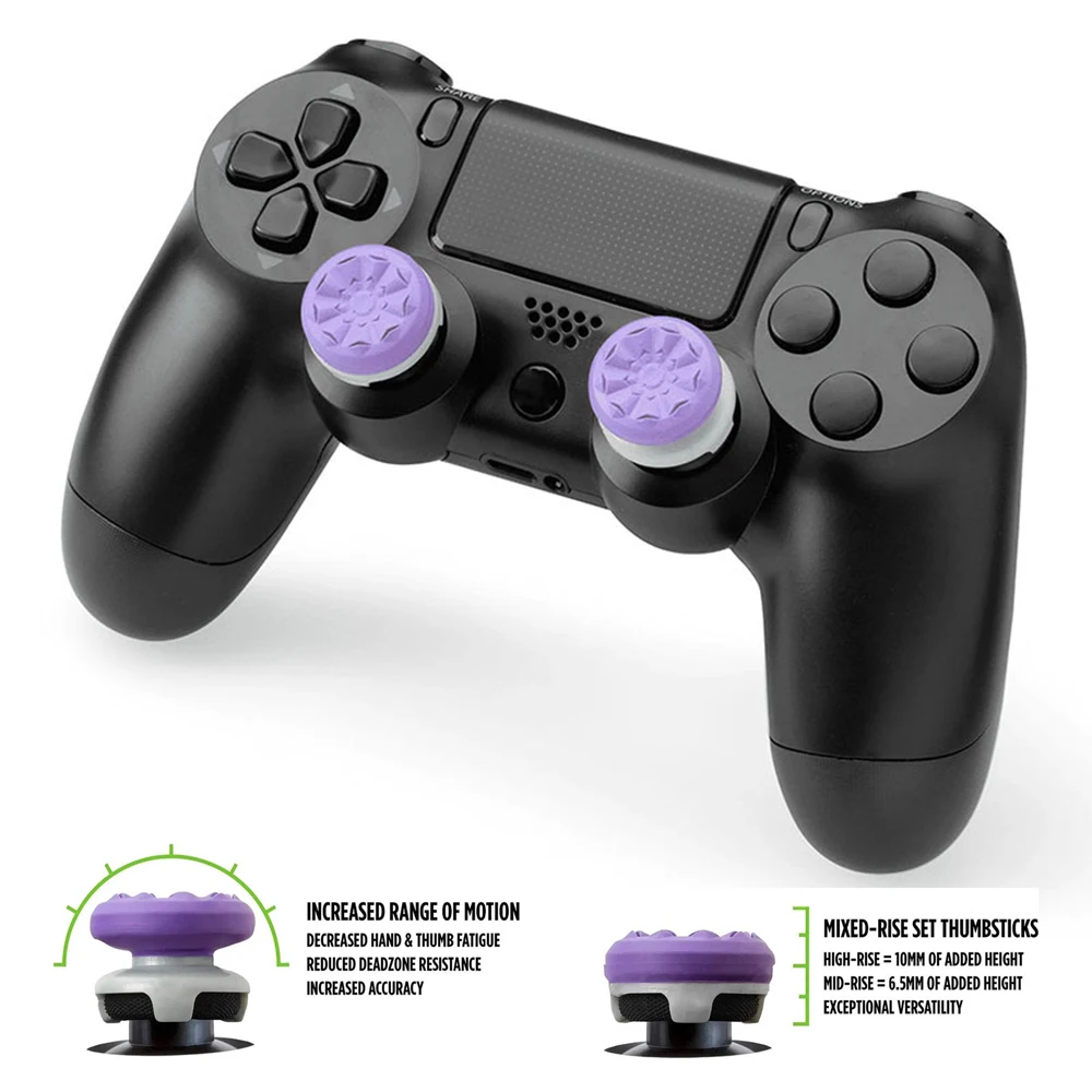 Empuñadura de silicona para pulgar P5/p4, tapas de refuerzo de Joystick P5, accesorios de controlador de juego, par de tapas de balancín compatibles con P4/P5, 2 uds.