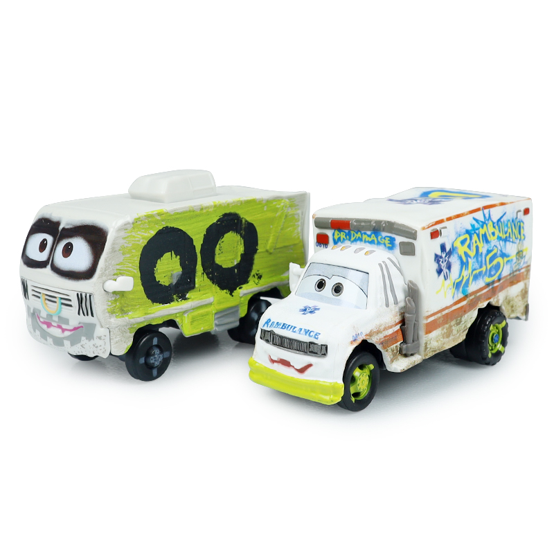 Disney Pixar Cars 3 Dr. Damage Rambulance Racing Mr. Arvy Auto Kinderspeelgoed Legering Speelgoedmodel Kindercadeau
