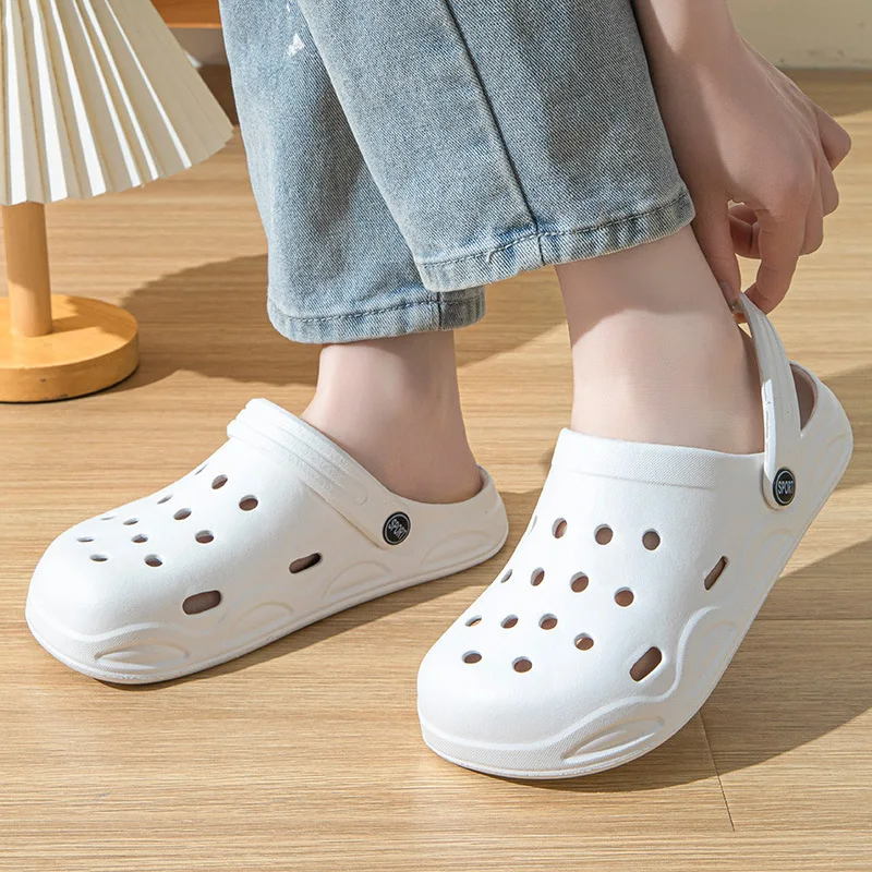 Scarpe con foro per uomo e donna, scarpe con foro estivo, mezza borsa, giacca da spiaggia da giardino con tacco - nuove scarpe da giardino, da spiaggia, da esterno