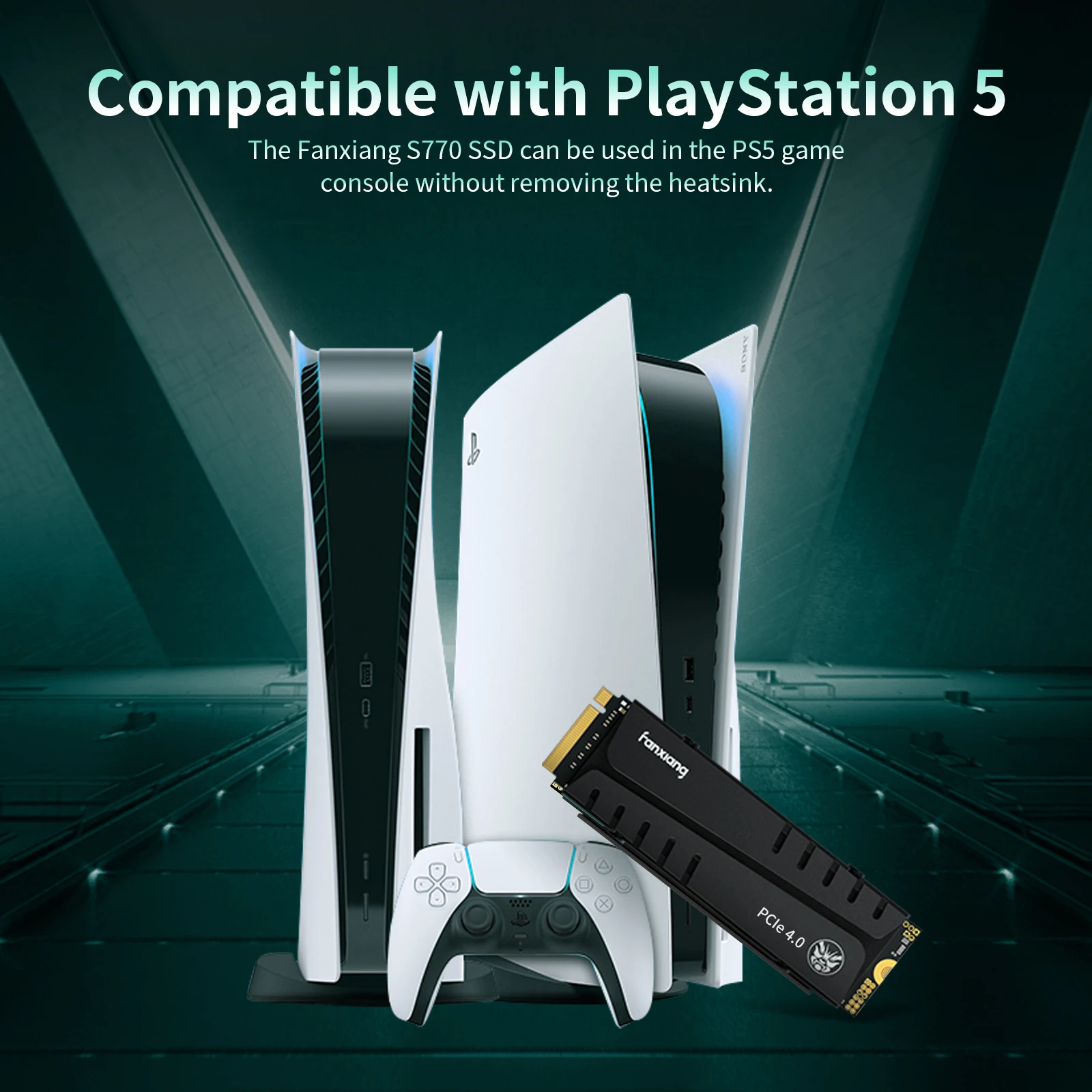 Fanxiang M.2 SSD S660/S770/S880 SSD NVMe M2 PCIe4.0 7400MB/s 1TB 2TB 4TB Internal Solid State Drive For PlayStation5/PS5 Desktop