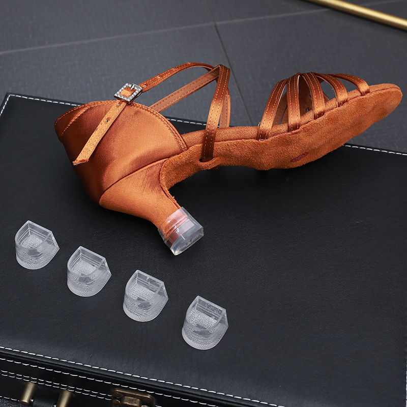 Capas de salto alto antiderrapantes, capas de dança stiletto latino, kit de cuidados com sapatos, protetores de silicone de salto alto