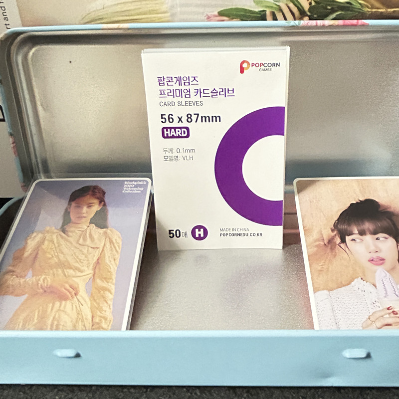 50Pcs Korea Card Sleeves HD Clear Kpop Idol Card Protective Sleeve Photcards Protector Photo Case Box for Popcorn Card Holder