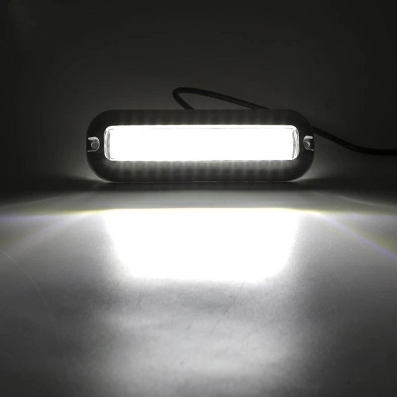 Luz subacuática para yate, 2 uds., 5 pulgadas, 42 luces LED de navegación para camión, barco, luz de ancla de popa, luz de señal de navegación para barco marino