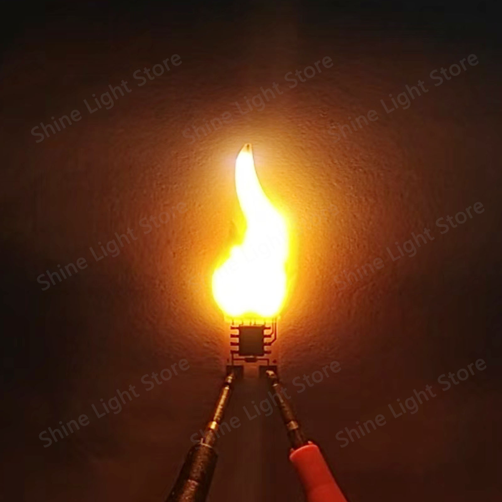Lámpara LED de llama de vela de 3v, bombilla LED cob, diodo, decoración para fiesta, Camping, accesorios de bombilla para el hogar, Chip LED DIY