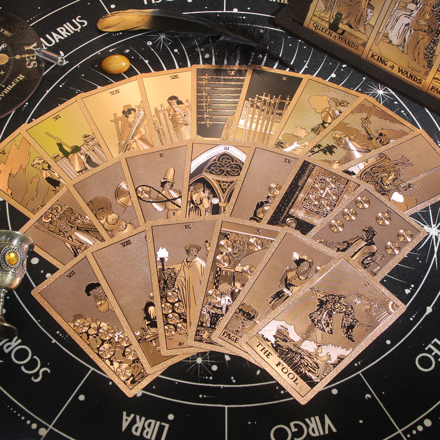 2024 New pink Big Size Box Tarot High Quality Smooth Waterproof PVC Material Tarots Card Deck Fate Playing Card Gift