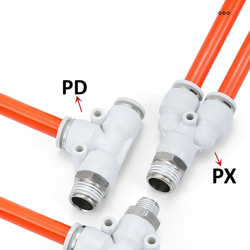 Пневматический разъем, белый пластиковый фитинг для шланга, наружная резьба, ПК/PCF/PB/PL/PX/SL, быстрые фитинги для воздушных труб 12/10/8/6/4 мм 1/4 1/2 1/8 дюйма