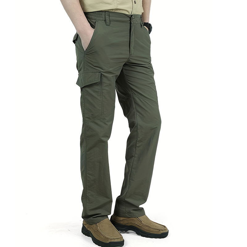 Pantaloni casual da uomo Pantaloni cargo estivi con tasche multiple Pantaloni sottili ad asciugatura rapida Escursionismo all'aperto Allenamento Pantaloni lunghi traspiranti Novità