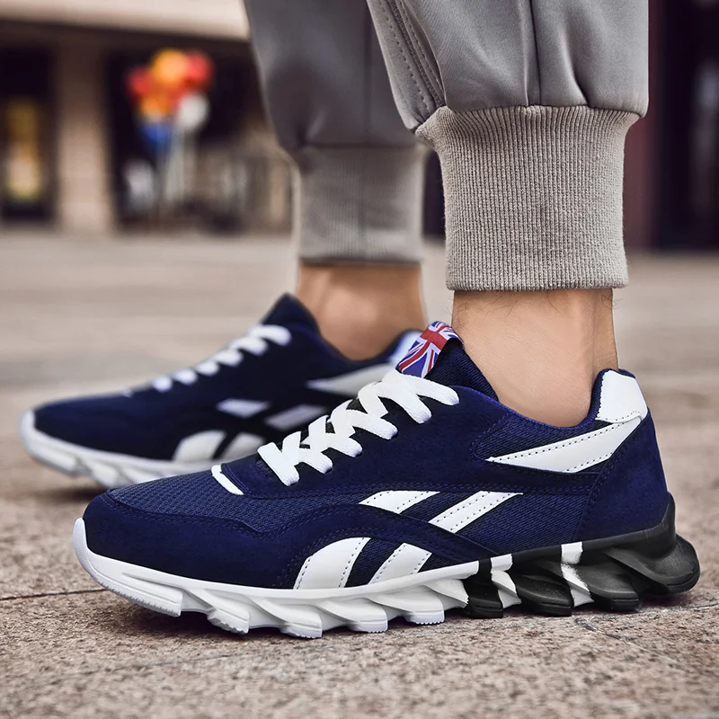 Sapatos masculinos leves respiráveis sapatos antiderrapantes respiráveis tênis de corrida para homem 36-48 tamanho grande tênis drop-shipping
