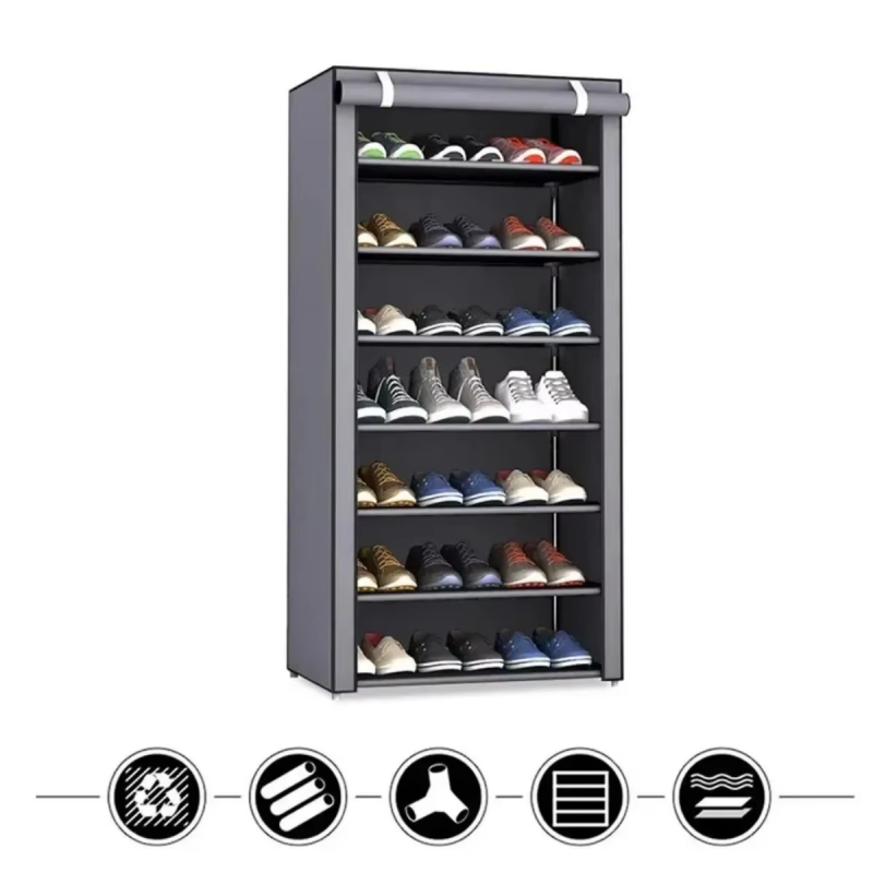 Multi-layer Shoe Rack for Home Door Dustproof Shoe Cabinet Organizer Storage Solution Ideal for Entryway Rental House Hot Model