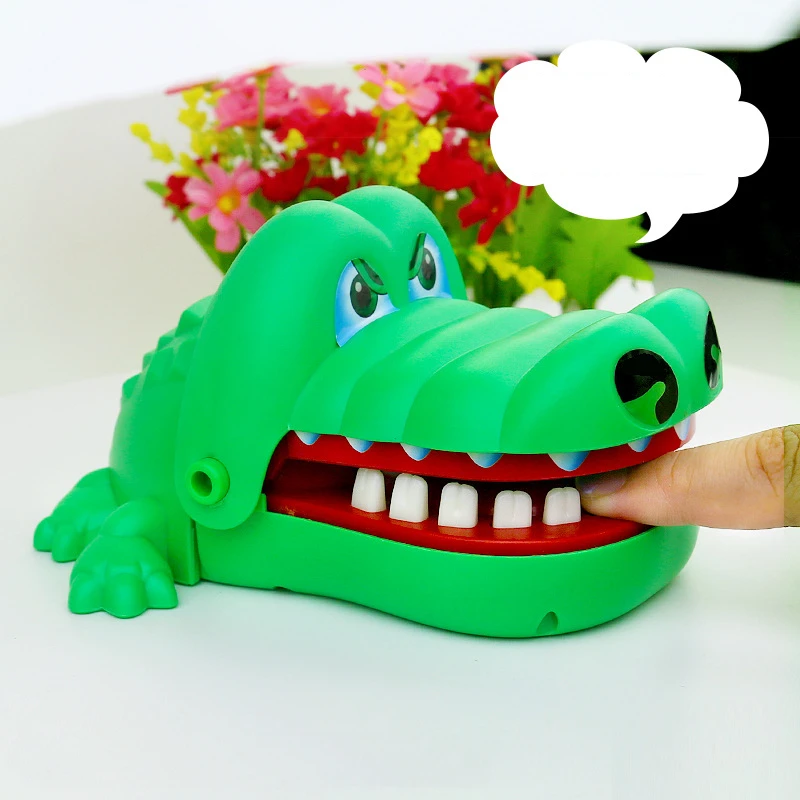 Krokodil Tanden Speelgoed Bijten Vinger Tandarts Games Interactieve Alligator Familie Party Speelgoed Creatieve Niet-giftige Sleutelhanger voor Kinderen