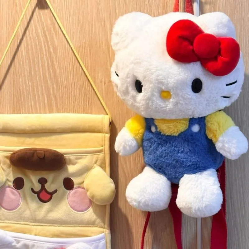 MBTI Hello Kitty mochila para mujer muñeca de felpa Linda moda japonesa pequeña monedero de lujo diseñador 2024 mochila nueva Kawaii para mujer