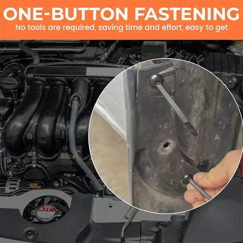 Nylon Cable Tie Buckle Fixed Through The Core Nail Cable Tie Buckle Mudguard Fender Inner Lining Trunk Buckle  Outdoor Camping