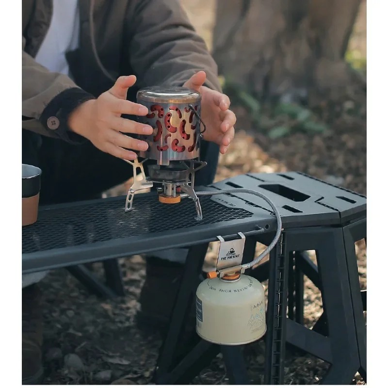 Outdoor Gas Tank Hanging Hook Camping Table Stainless Steel Hook Thickened Anti-side Hanging Gas Tank Portable Gadget