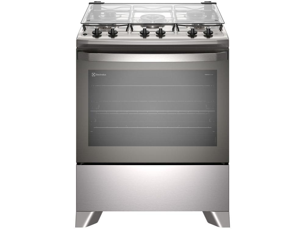 Fogão 5 Bocas Electrolux Cinza Acendimento Automático Efficient com PerfectCook FE5IC
