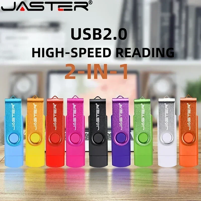 JASTER TYPE-C unidad Flash USB de alta velocidad OTG Pen Drive 256GB 128GB 64GB USB Stick 32GB Pendrive Flash Disk para Android Micro/PC