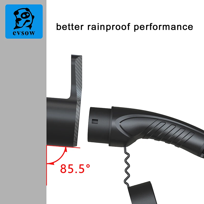 evsow タイプ 2 EV 充電器ケーブルホルダー電気自動車壁マウント充電ケーブルオーガナイザー壁マウントホルスタードック Type2