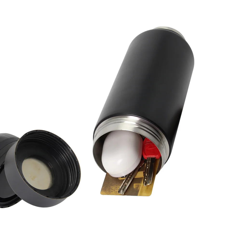 Gobelet caché en acier inoxydable, bouteille d'eau, boîte de dérivation, coffre-fort avec énorme compartiment Secret pour cartes, clés, espèces