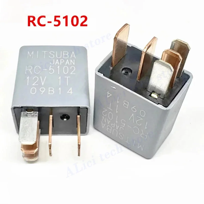 Original para relé de coche MITSUBA RC-5102, un abierto y otro cerrado, 5 pines 12V