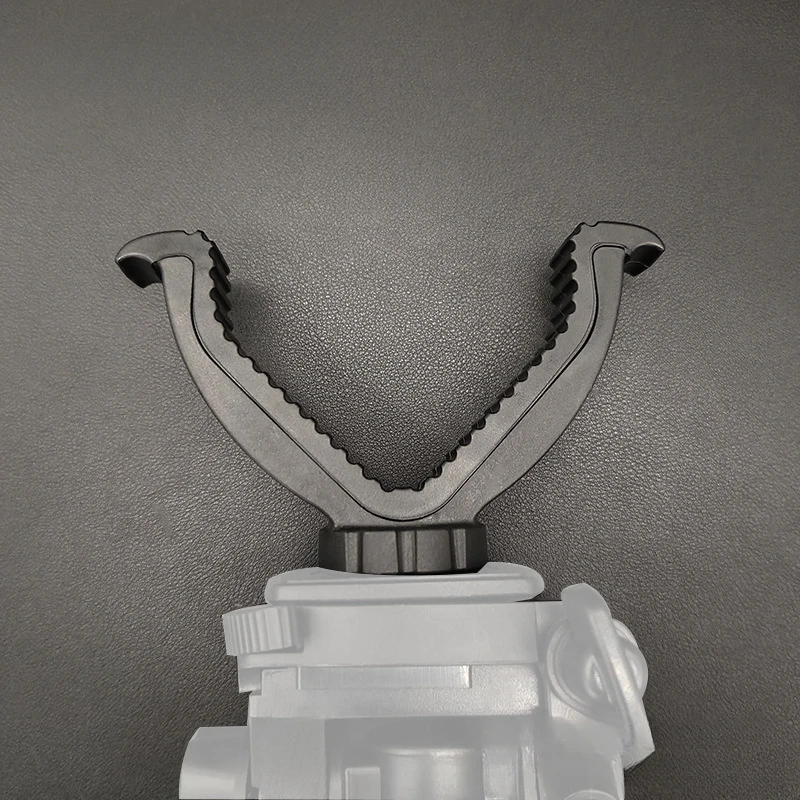1/2pc Outdoor Camera V Joch Top Mount Lightweight Holder Holder Attachment with 1/4 "Thread for Hunting One Leg Tripod
