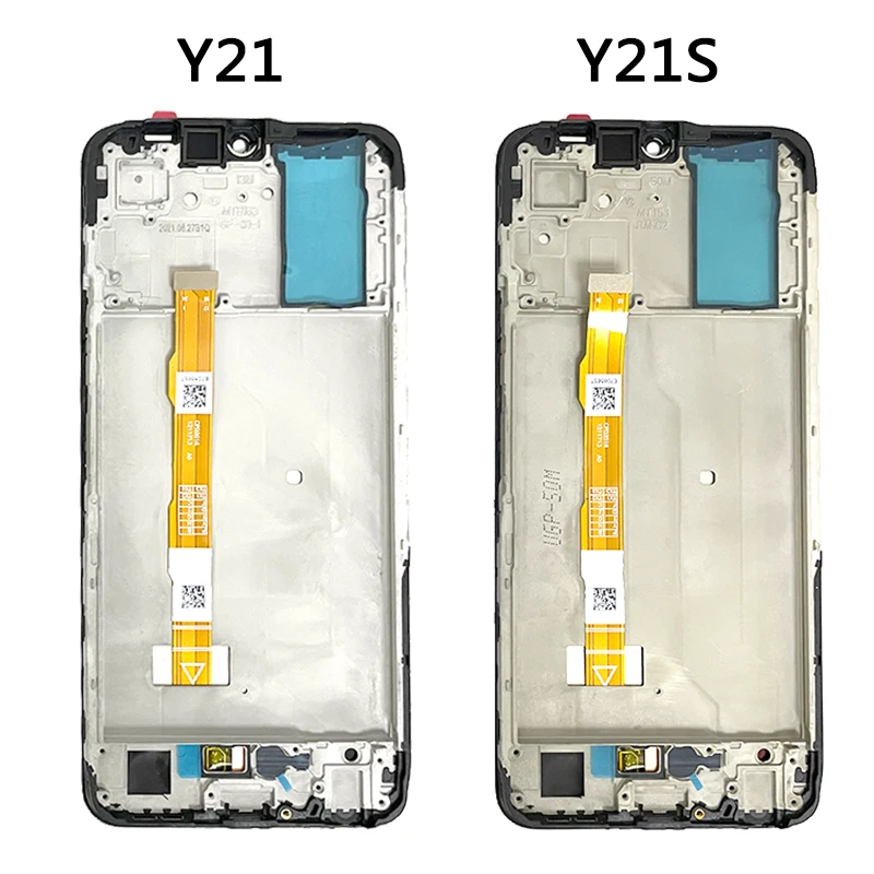 Pantalla LCD probada de 6,51 "10 puntos para VIVO Y21S V2110 + digitalizador de Panel táctil para VIVO Y21 V2111 LCD con montaje de marco