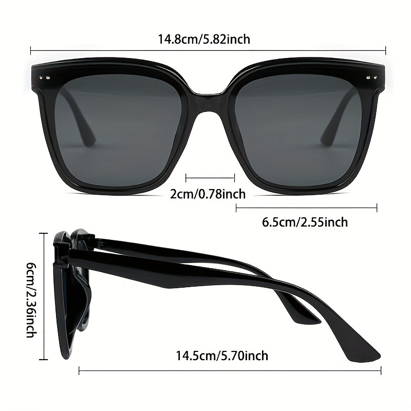 Gafas de moda estilo Retro de Hong Kong de gran tamaño para mujer, accesorios decorativos de moda para ocasiones especiales diarias