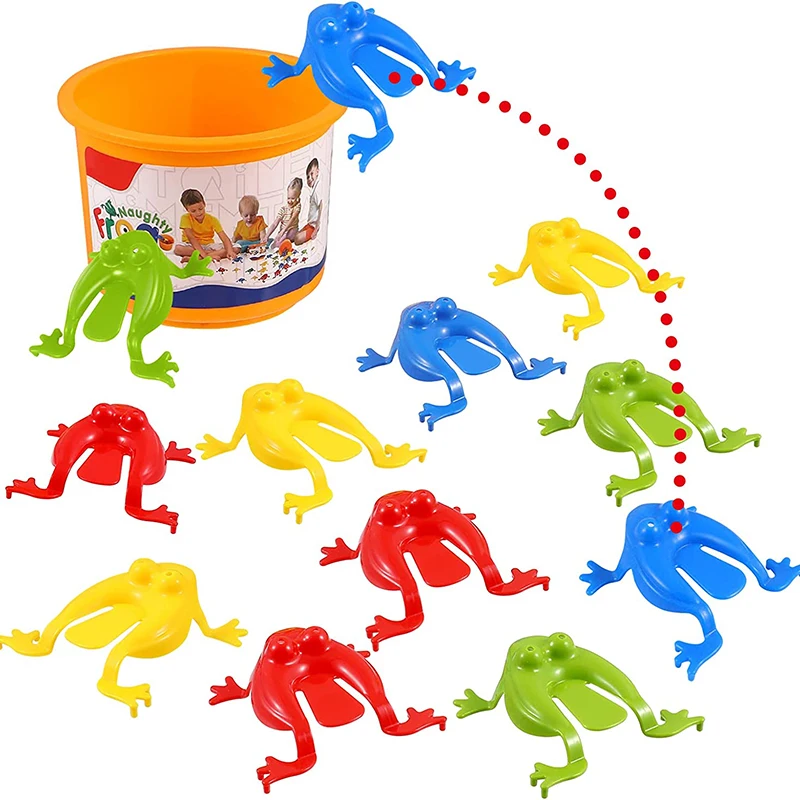 10-60Pcs กบกระโดดถัง BOUNCE Fidget ของเล่นสารพันความเครียด Reliever ของขวัญวันเกิดชายหญิงปาร์ตี้โปรดปรานเกม