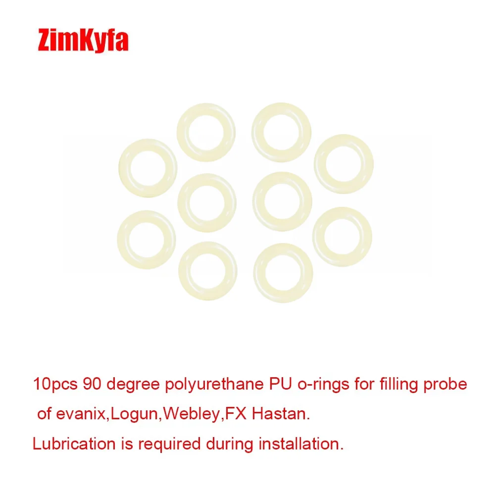 10pcs 90 Degree PU Polyurethane O Rings For Evanix, Webley, FX Hatsan Charging Probe