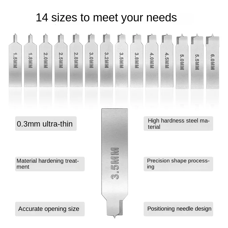 MS108 Flat Bottom Hole Drilling Digging Tool Etched Sheet Knife W/handle  Craft Tool Set for Military Model Building Tools DIY