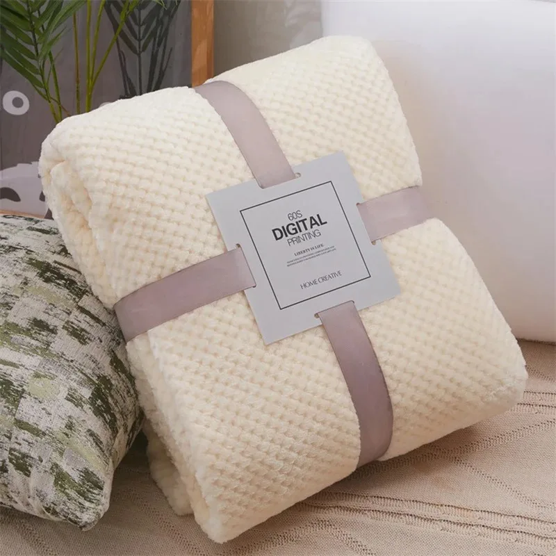 Senza nastro Coperta per bambini Morbido pile Trapunta per neonato Biancheria da letto Swaddle Coperta avvolgente Calda passeggino per neonato Copertura per dormire Asilo nido