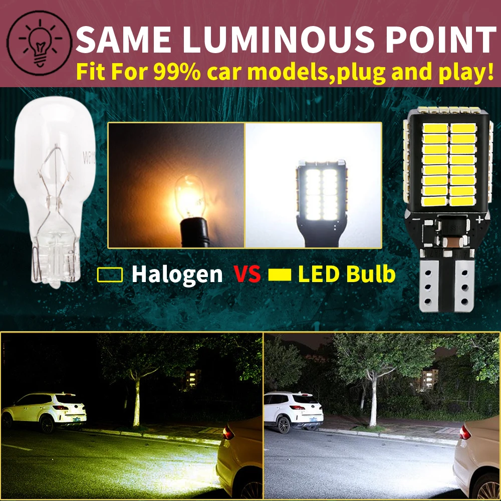 2 uds W16W T15 921 912 bombillas LED Canbus de luz de marcha atrás para Audi A1 8X1 8XK A3 8P A4 B9 B8 A5 8T A6 C7 C6 A8 4E