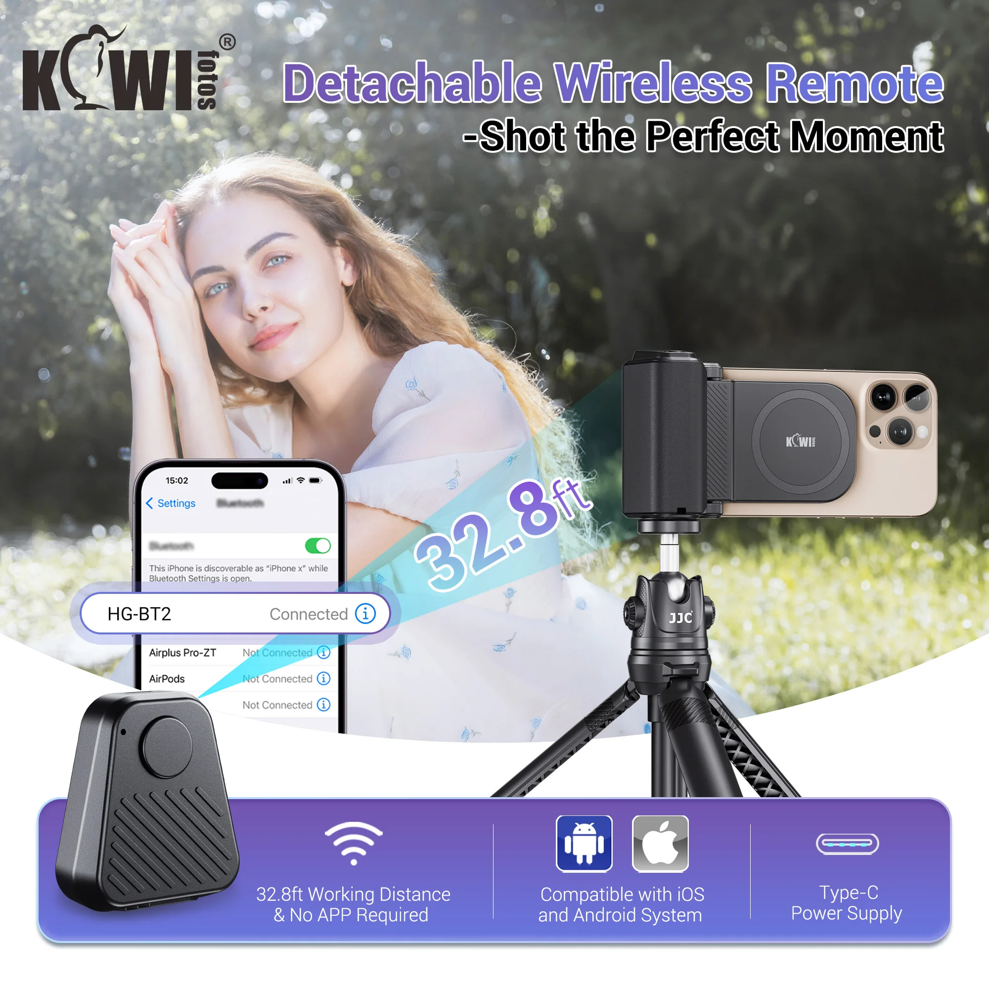 Soporte magnético para teléfono inteligente, mango estabilizador de agarre manual para teléfono, soporte para teléfono Snapgrip con soporte para trípode para iPhone 16 15 14
