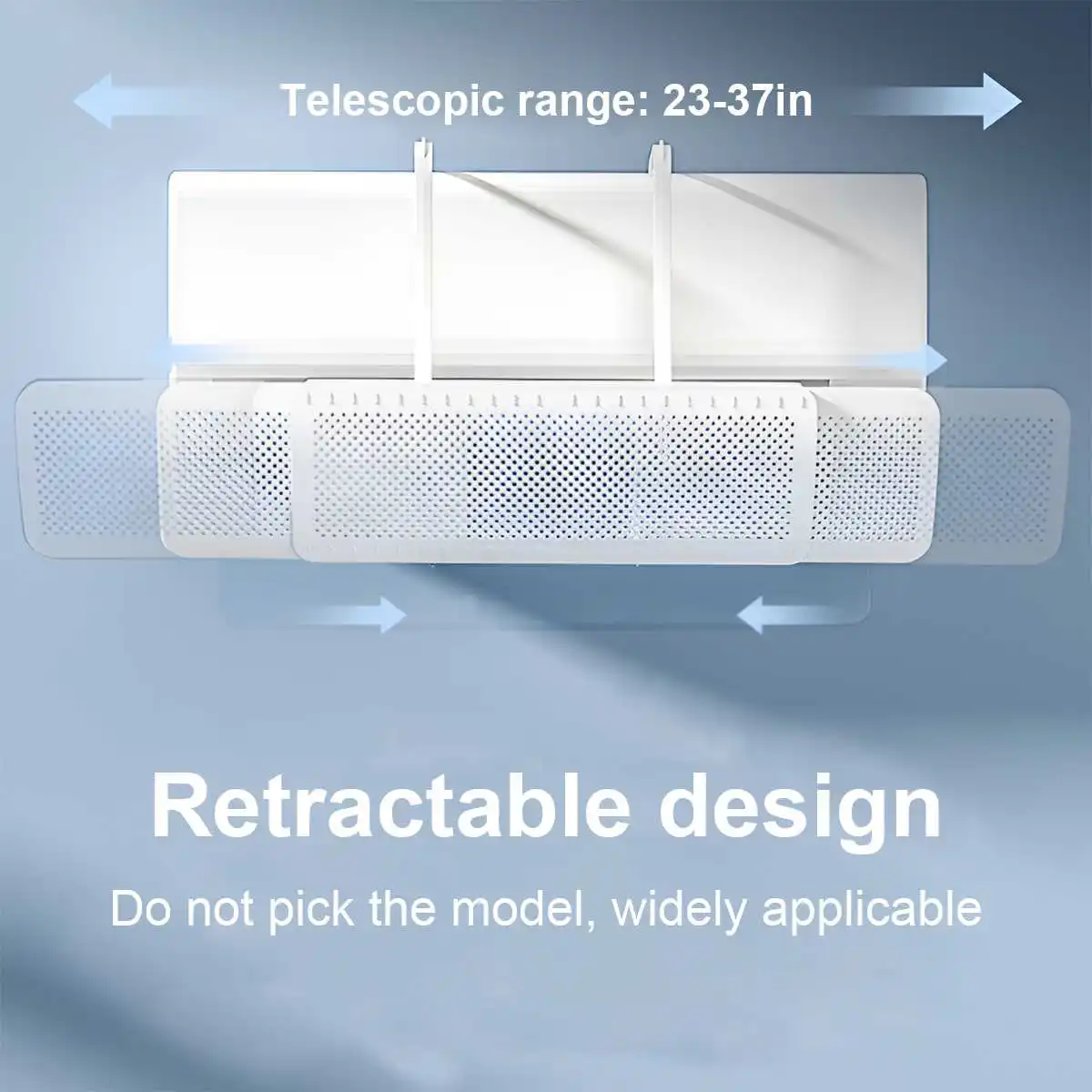 Anti-Direct Blowing เครื่องปรับอากาศ Deflector ลมติดผนัง Outlet Baffle แขวนเครื่องปรับอากาศฝาครอบคู่มือ