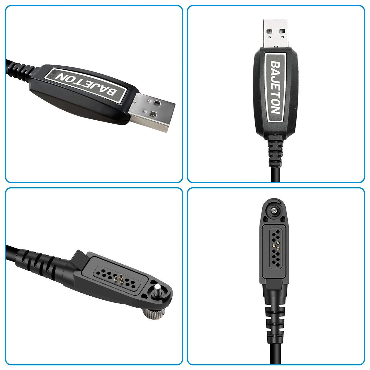 BAJETON Cable de programación USB Original para Bajeton BJ-9000 Radtel RT-950 RT-950 PRO Ham Radio