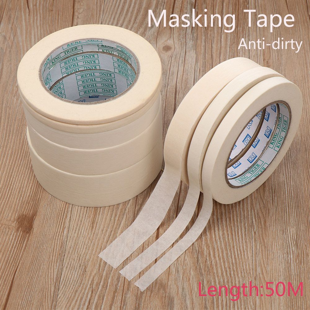 50M/Roll Writable Painting Paper Multi-function Masking Tape Anti-dirty Tape Adhesive Car Sticker Painter Decor Decor Craft