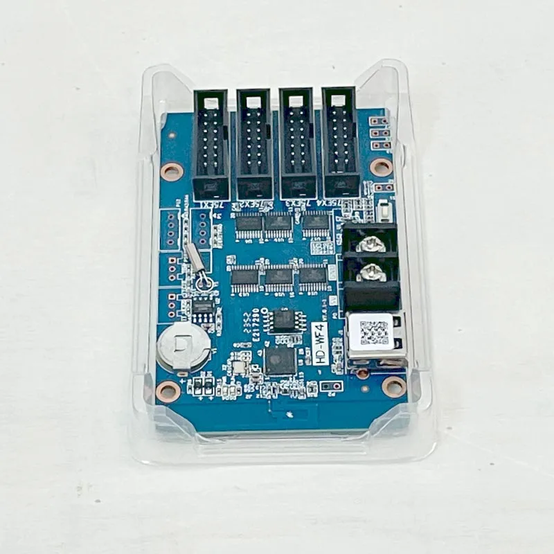 Huidu-controlador HD-WF4 a todo Color RGB HUB75, pantalla LED, píxel, animación, señalización Digital, WiFi, puerto USB, tarjeta de Control