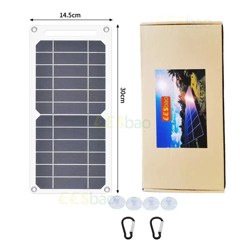 35w 5v usb sunpower painel solar portátil placa solar seguro estabilizar carregador para banco de potência telefone acampamento ao ar livre casa rv presente