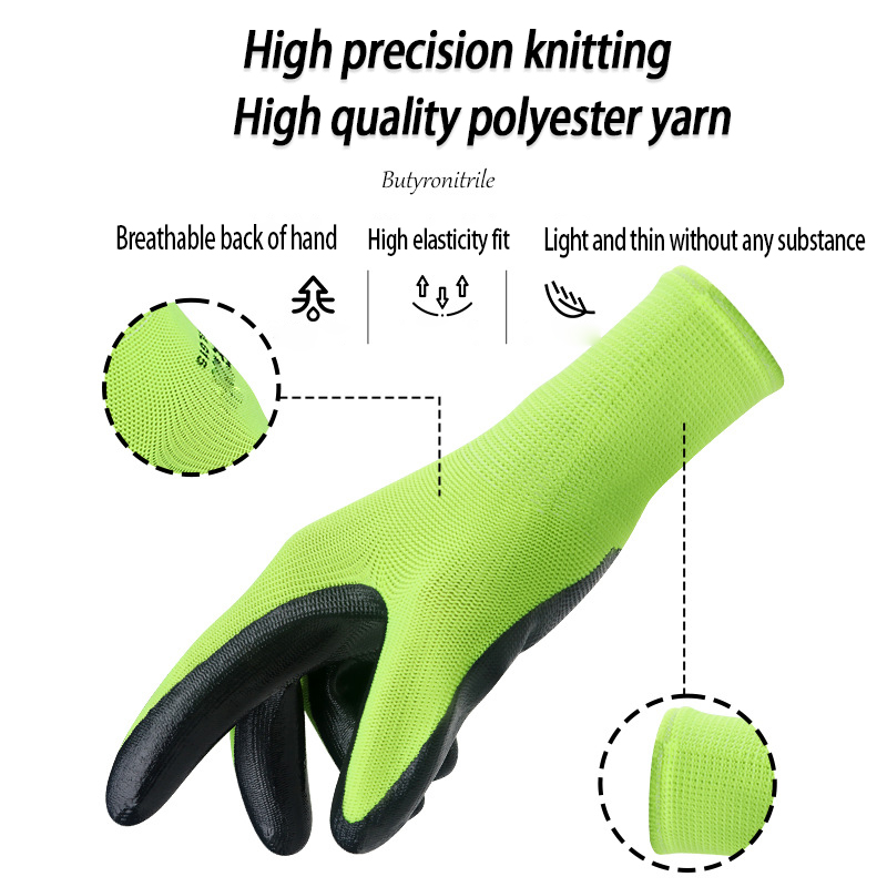 12/24 pairs safety work gloves, suitable for both men and women, used for construction, warehouse, gardening, and landscape work