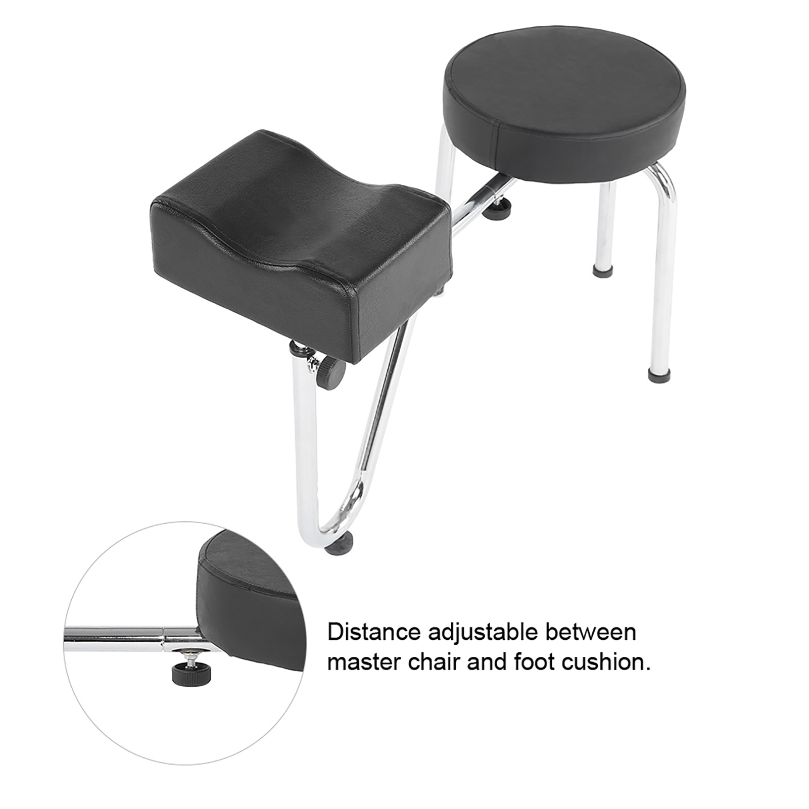 2 colori regolabili in pelle PU tatuaggio gamba bracciolo pad pedicure sgabello sedia pedicure sgabello piede sgabello piede regolabile