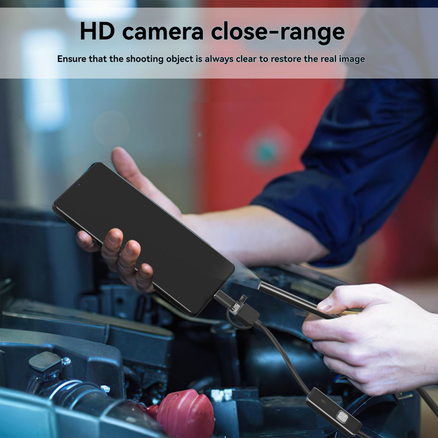 Cámara endoscópica Android TYPE-C de 5,5/8MM IP67 impermeable 6 LED boroscopio ajustable Mini cámara para inspección de tuberías