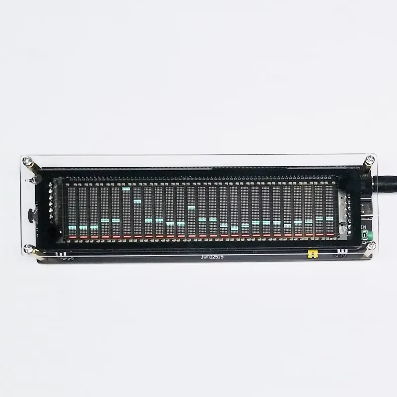 VFD Music Spectrum Display Voice control Level Indicator rhythm Analyzer VU Meter FOR TYPE-C 5V 12V car POWER Amplifier