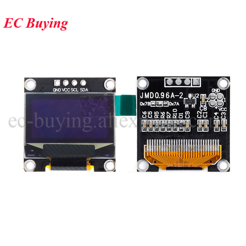 Módulo de pantalla LCD OLED de 0,91 y 0,96 pulgadas 128x32 128x64 SSD1306 12832 12864 I2C IIC pantalla LCD blanca serie comunicación para Arduino