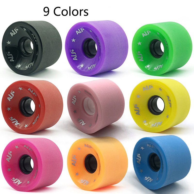 Land Surfboard Wheel Zubehör 80A Frosted Skateboard Wheel Mehrfarbige Bürste Straßenrad Longboard Pulley Double Rocker Wheels