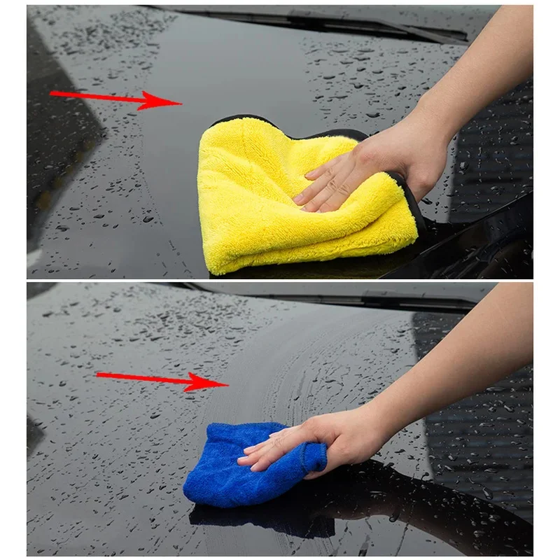 1pc 30x3 0/40/60cm toalha de microfibra para lavagem de carro pano de secagem de limpeza de carro pano de cuidados com o carro toalha de microfibra pano de microfibra para carro
