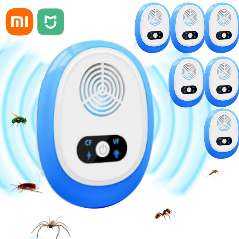 Модернизированный ультразвуковой репеллент от комаров Xiaomi, ультразвуковой репеллент для помещений, насекомых, электронная вилка для борьбы с вредителями 2025