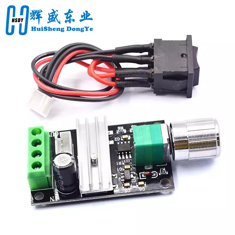 DC 6V 12V 24V 28V 3A 80W DC Motor Speed Controller PWM Speed Adjustable Reversible Switch 1203BB DC Motor Driver Reversing