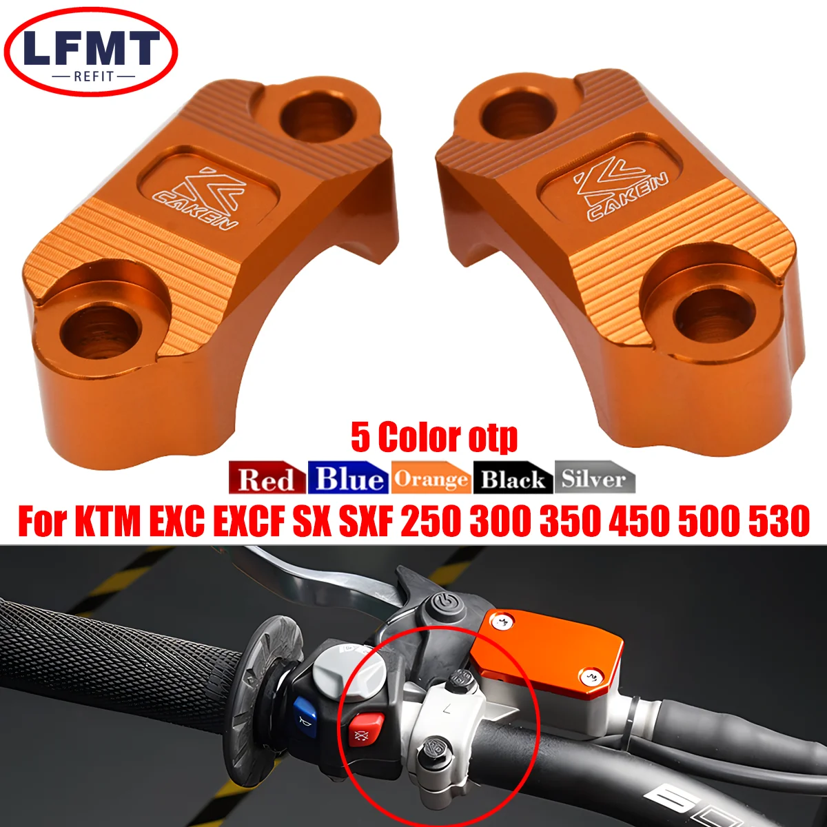 Motorcycle Brake Clutch Master Cylinder Clamp Cover For KTM 250 300 350 450 500 530 EXC EXCF SXF 65 85 SX 22MM Universal Parts