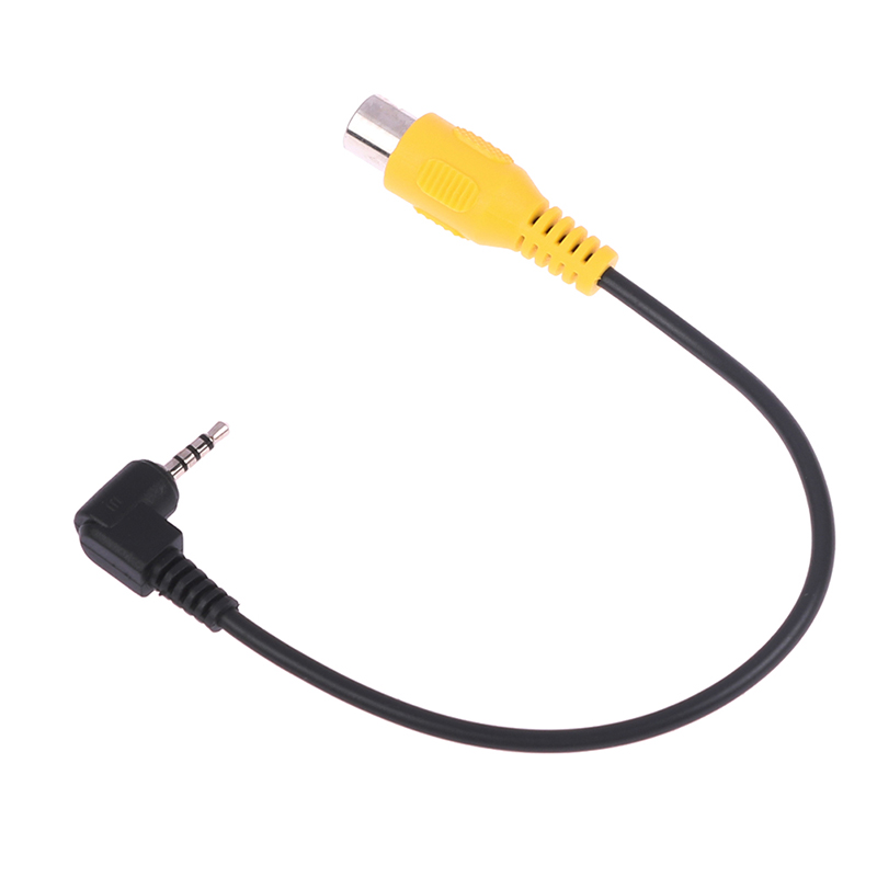 1pc av no cabo de vídeo adaptador 2.5mm av jack macho plug para rca fêmea cabo adaptador para gps e cabo conversor câmera traseira